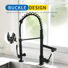 FLG Black Kitchen Faucet,Commercial Pull Down Kitchen Sink Faucet with Sprayer