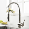 Brushed Finish SUS 304 Stainless Steel Flexible Hose Pull Out Kitchen Faucet Mixer Taps