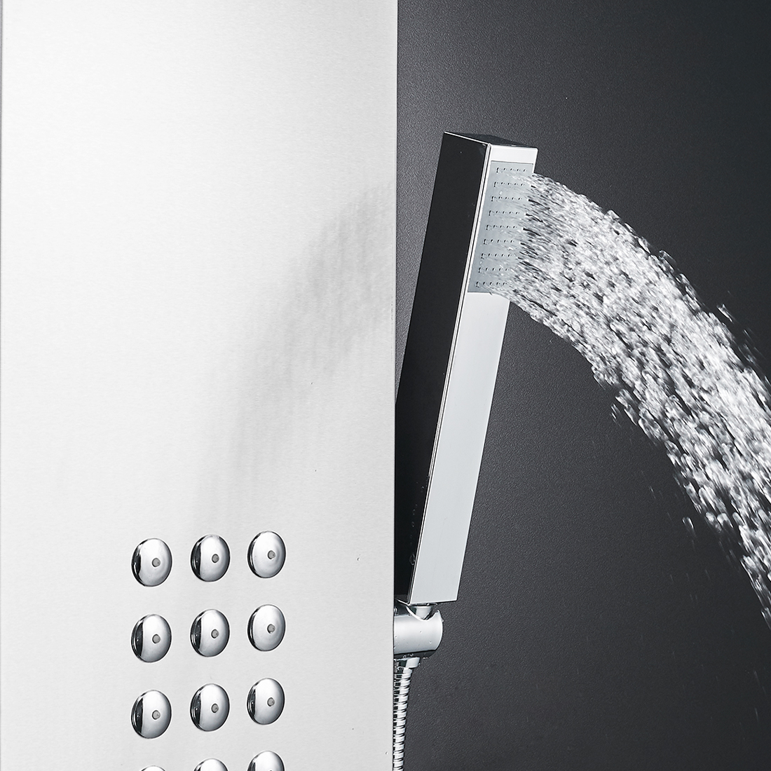 Flg Promotional Sanitary Ware Stainless Steel Wholesale Best Shower Panel With Self-closing Mixer